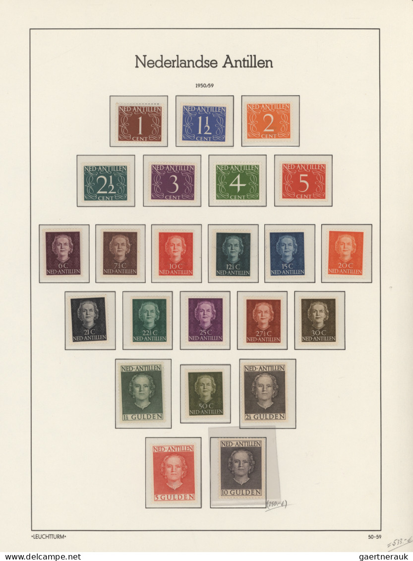 Dutch Antilles: 1949/1989, Complete Mint Never Hinged Collection In A Lighthouse - Curaçao, Antille Olandesi, Aruba