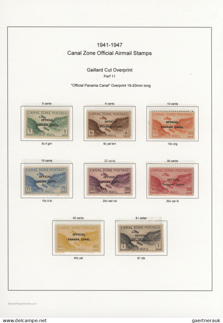 Canal Zone: 1906/1976 Ca.: Basic Collection Of Mint And Used Stamps On Illustrat - Panamá