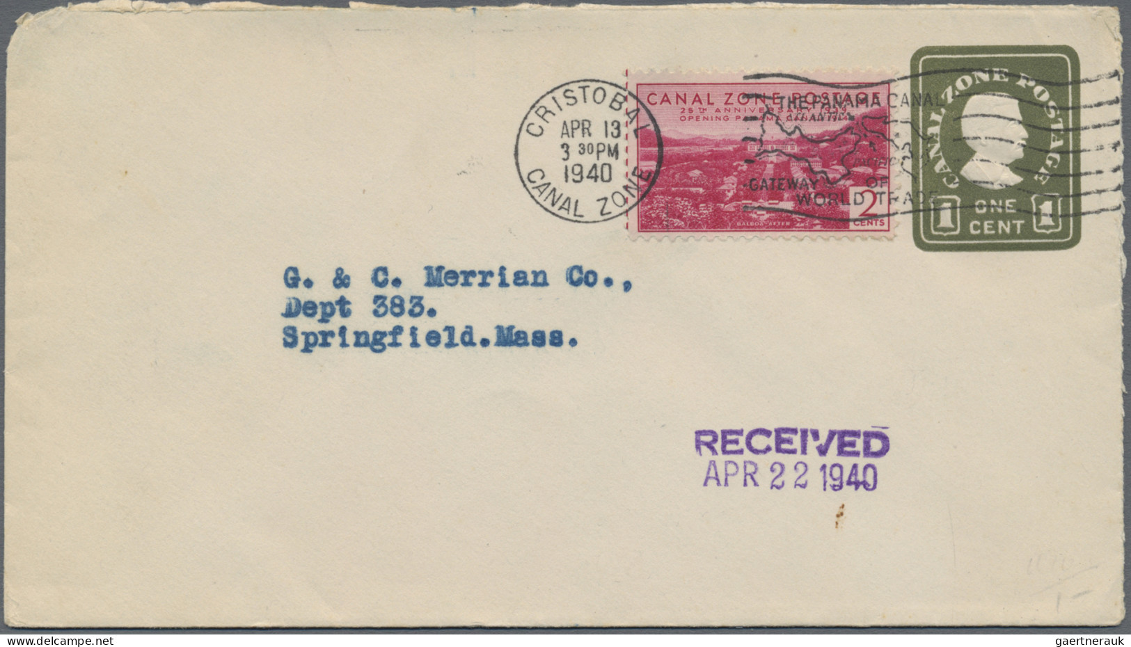 Canal Zone - Postal Stationery: 1922/1976 (ca.), Balance Of Apprx. 187 Used And - Panama