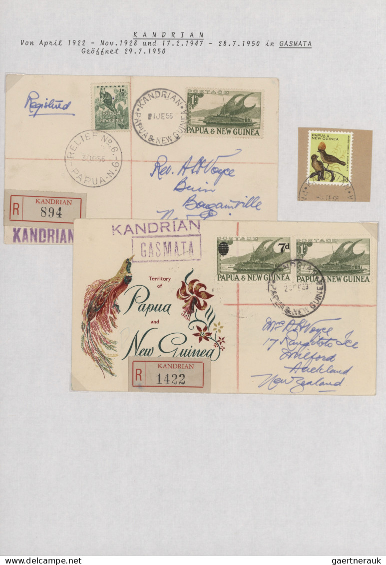 Papua New Guinea: 1900/1970 (ca.), POSTMARKS of PAPUA NEW GUINEA, extraordinary