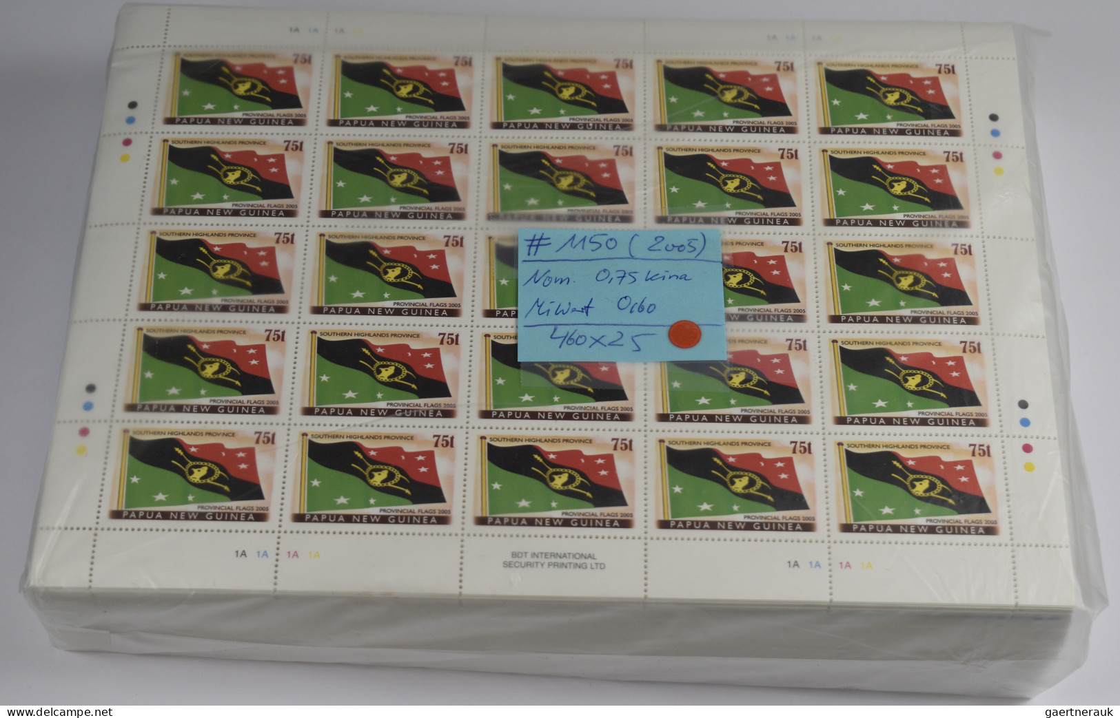 Papua New Guinea: 2000/2008. Lot With MNH Stamps In Quantities From A Few Hundre - Papouasie-Nouvelle-Guinée