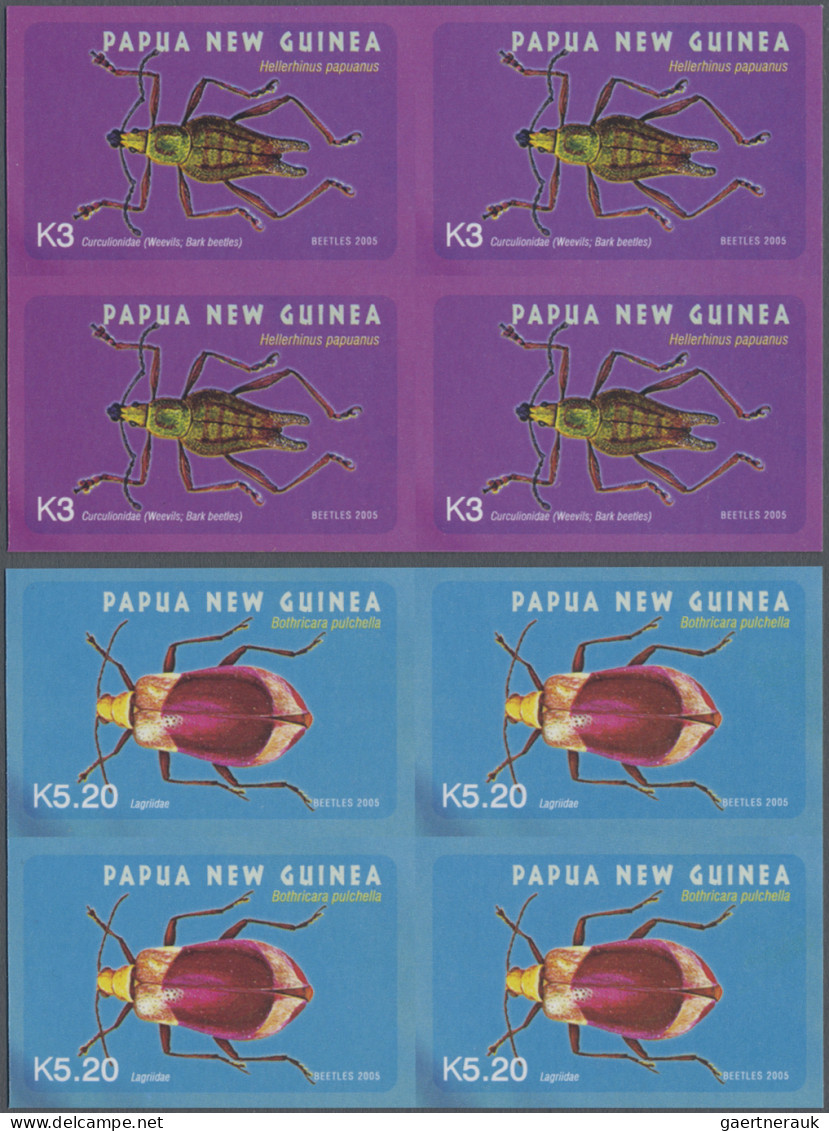 Papua New Guinea: 2003/2005. Collection Containing 655 IMPERFORATE Stamps And 5 - Papúa Nueva Guinea