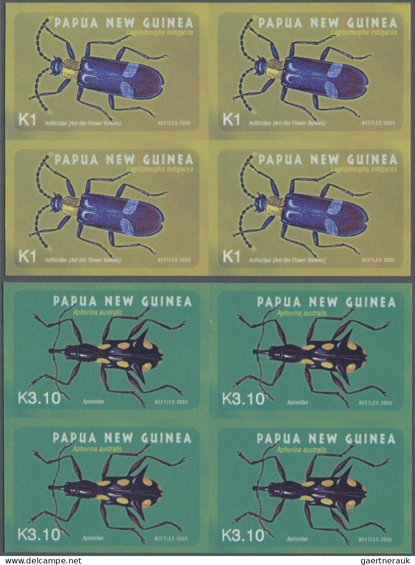 Papua New Guinea: 2003/2005. Collection Containing 655 IMPERFORATE Stamps And 5 - Papua New Guinea