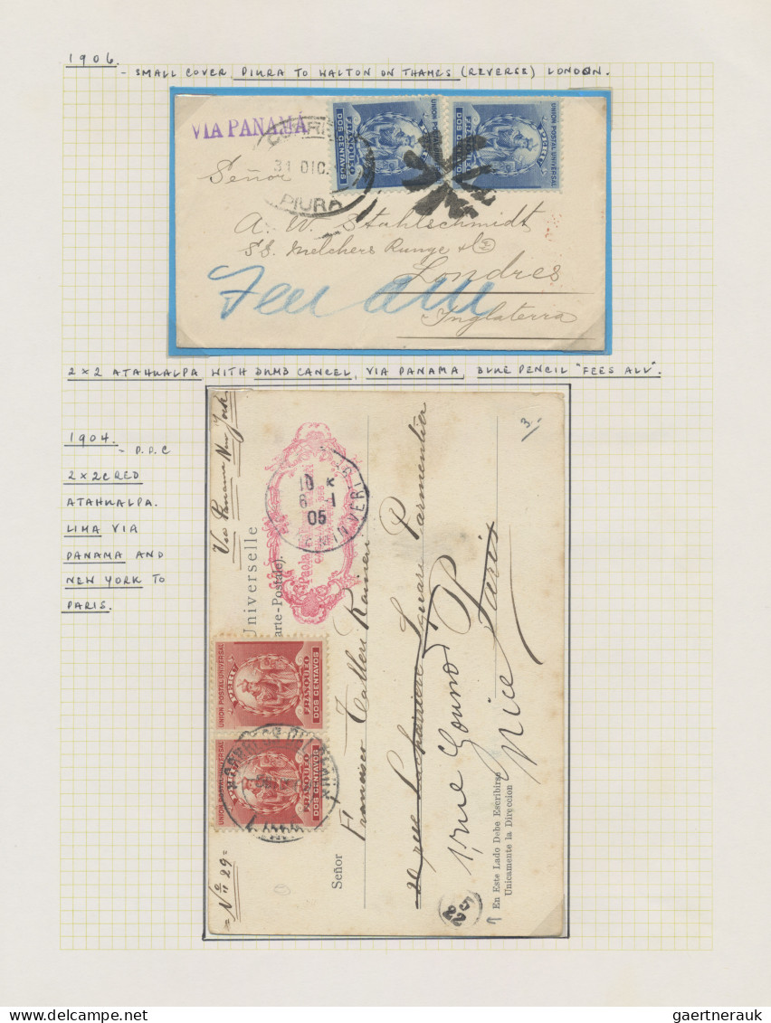 Peru: 1896/1900 Definitives: Specialized Collection Of Stamps And Covers Of The - Peru