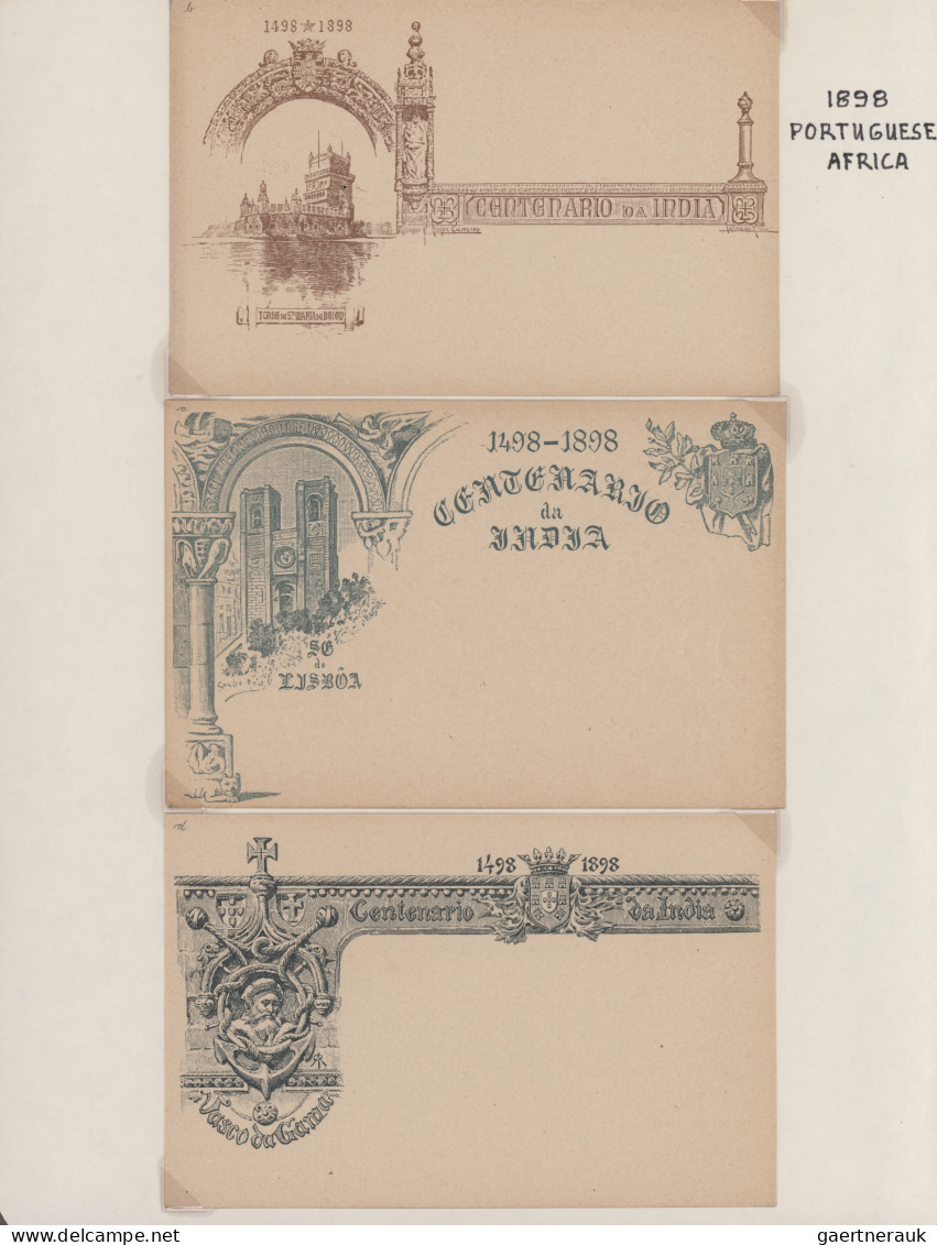 Portugese Africa: 1898, Stationeries "Vasco Da Gama" Issue, Petty Collection Of - Portugiesisch-Afrika