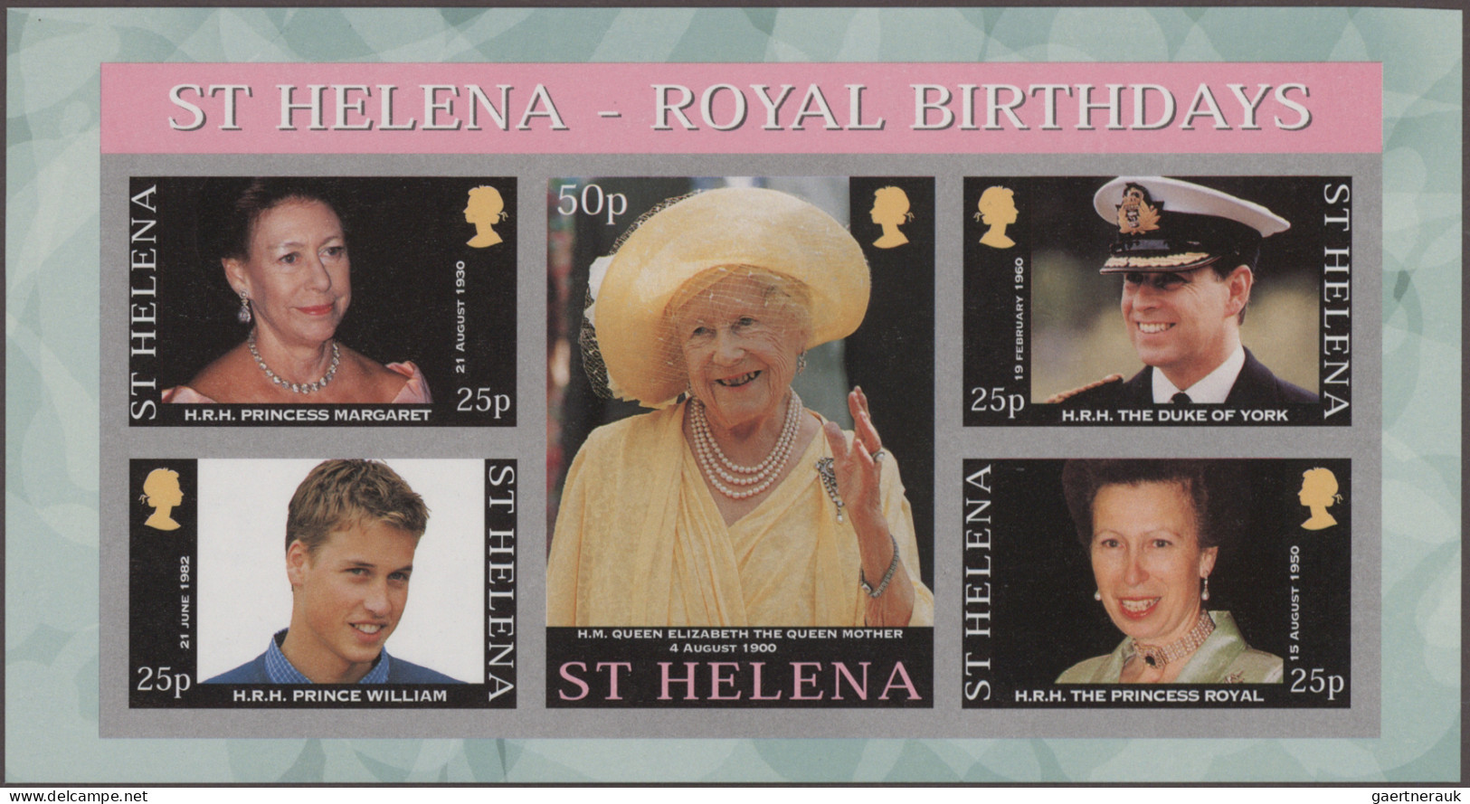 St. Helena: 2001/2016. Collection containing 1471 IMPERFORATE stamps and 97 IMPE