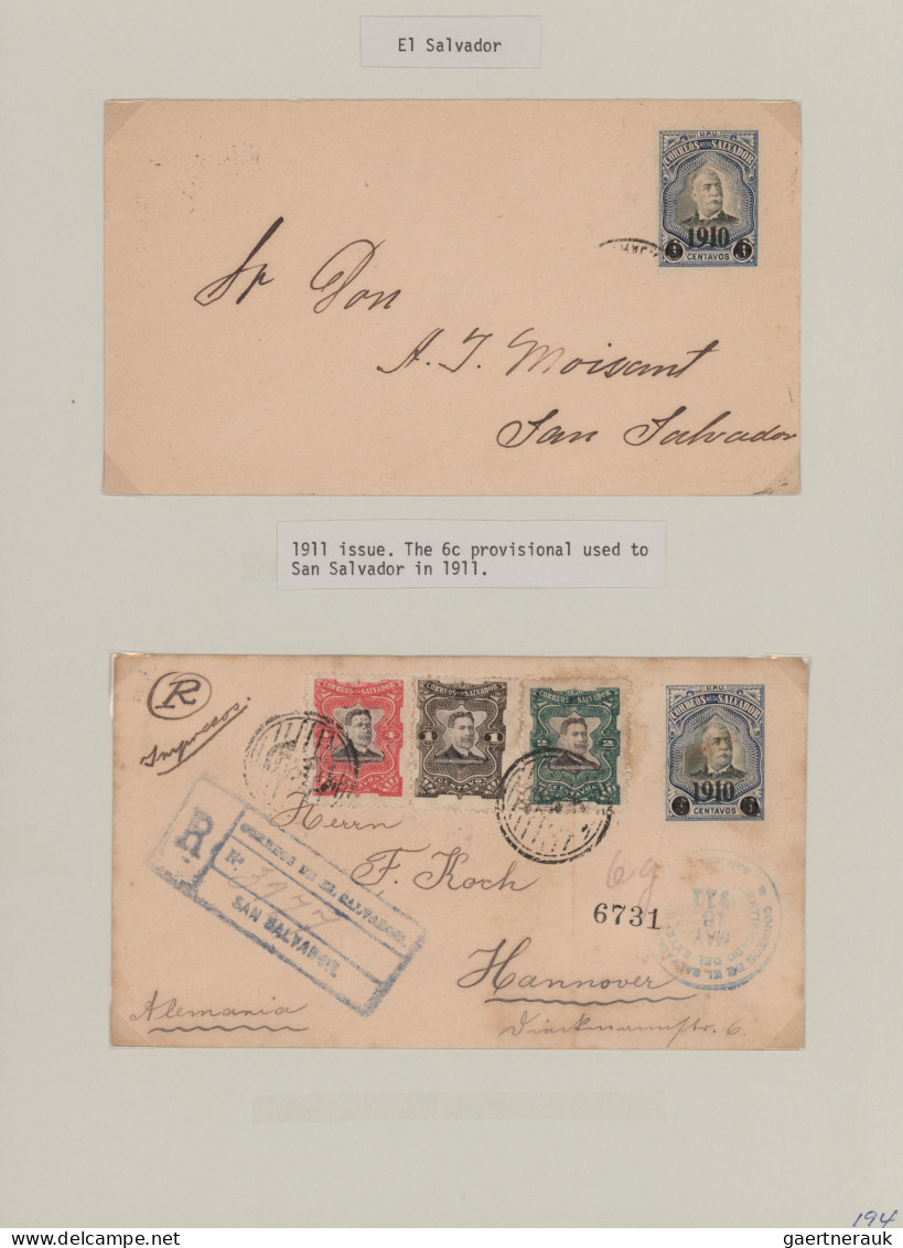 El Salvador - Postal Stationery: 1903/1923, Collection Of 44 Unused And Used Sta - Salvador