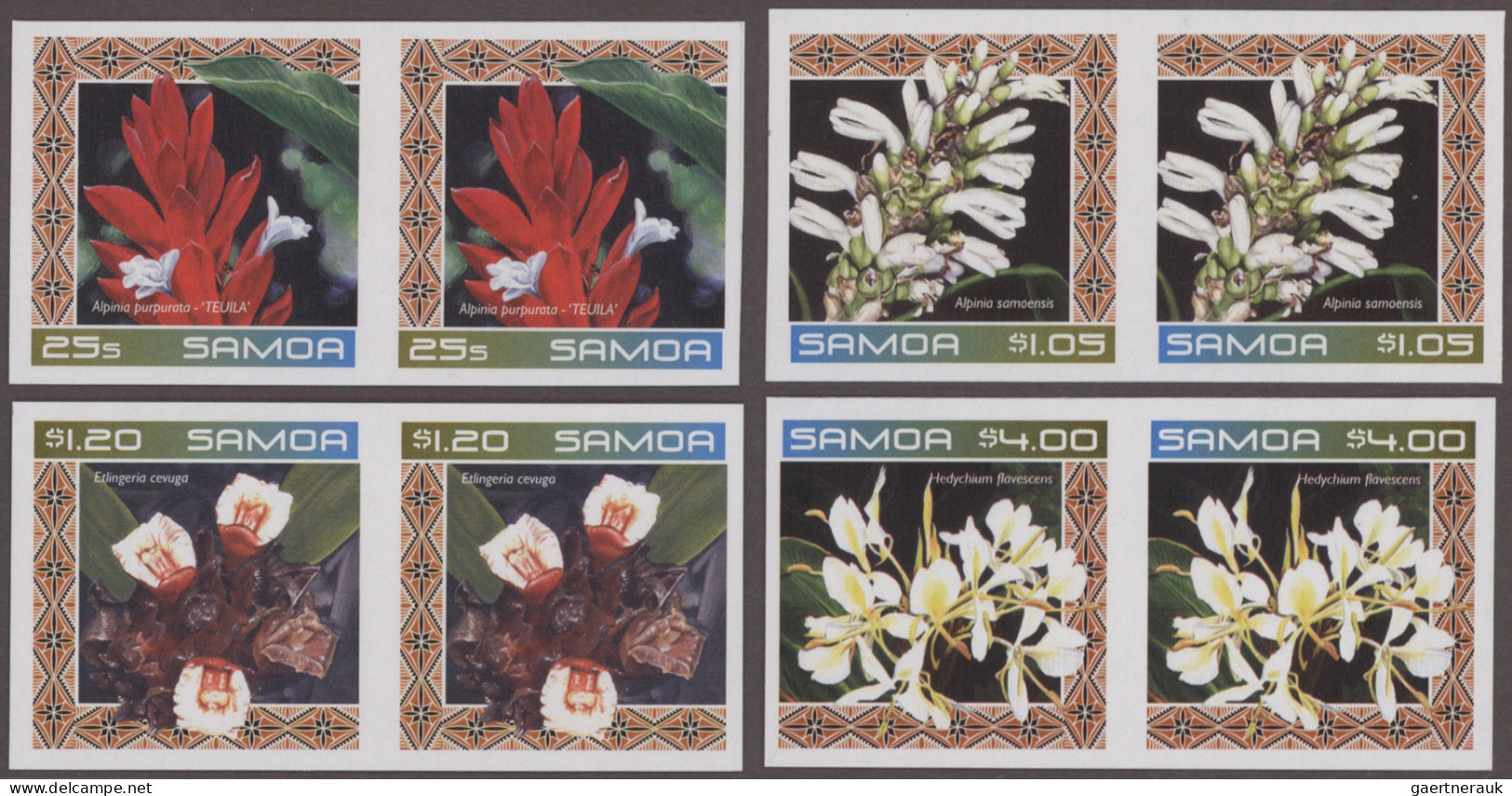 Samoa: 2002/2006. Collection Containing 1056 IMPERFORATE Stamps And 24 IMPERFORA - Samoa