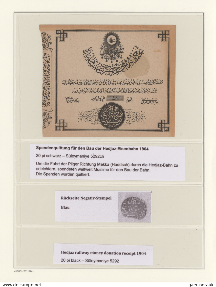 Saudi Arabia - Hedschas: 1904/1918 (c.)- "HEDJAZ RAILWAY": Specialized Collectio - Arabia Saudita