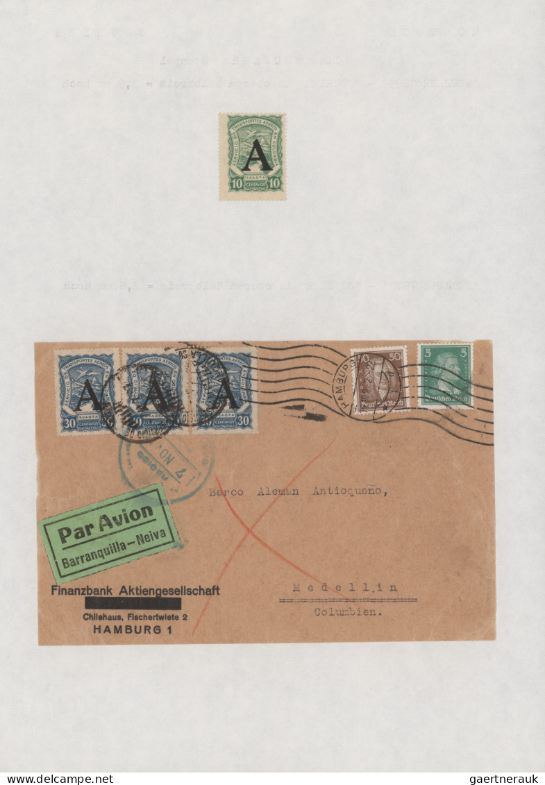 SCADTA: 1923/1931, Assortment Of 17 Entires, In Addition Some Unused Multiples O - Kolumbien