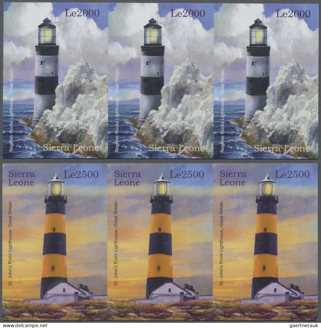 Sierra Leone: 1992/2010. Collection containing 1361 IMPERFORATE stamps and 31 IM