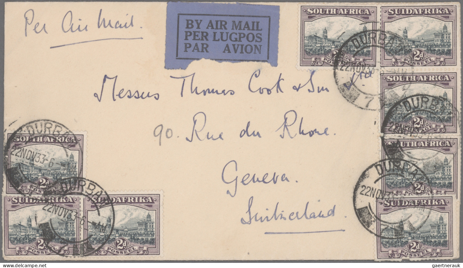 South Africa: 1840/1965 (ca.), Balance Of Apprx. 138 Covers/cards/few Fronts, Ma - Covers & Documents