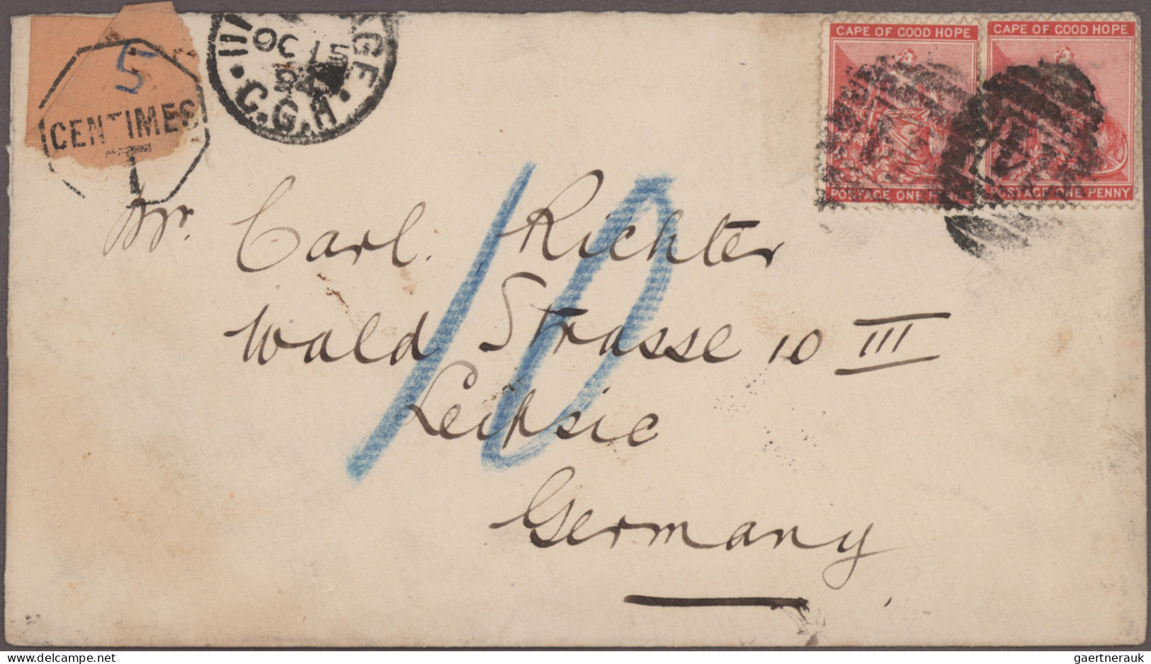 South Africa: 1860/1930's: 30 Covers, Postcards And Postal Stationery Items From - Brieven En Documenten