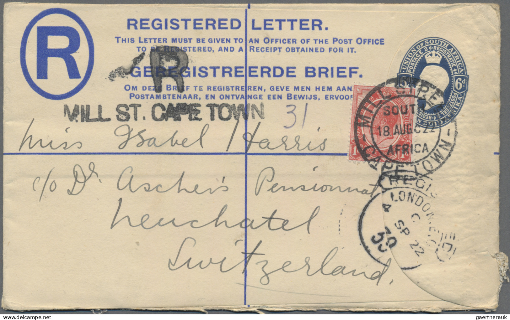 South Africa: 1916/1980, Mainly Up To 1950s, Assortment Of Apprx. 143 Covers/car - Lettres & Documents