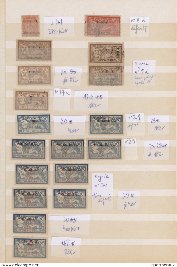 Syria: 1919/1926, Chiefly Mint Assortment Of Better Overprints (incl. One Alaoui - Syrië