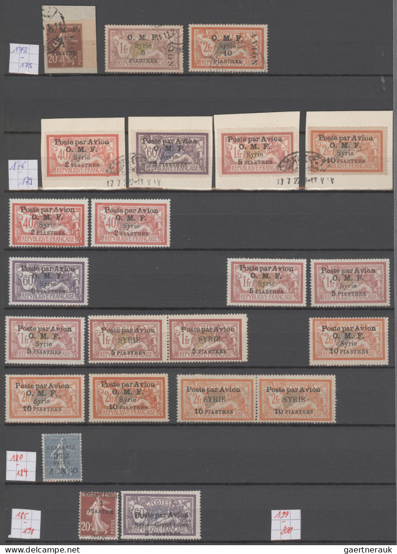 Syria: 1920/1970's, comprehensive collection of mint and used stamps plus souven