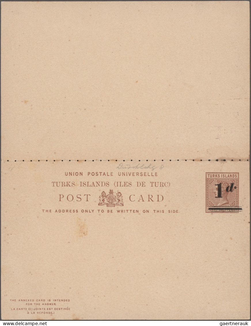 Turks & Caicos - Postal Stationery: 1885/1898 Ca.: 5 Different Postal Stationery - Turks And Caicos