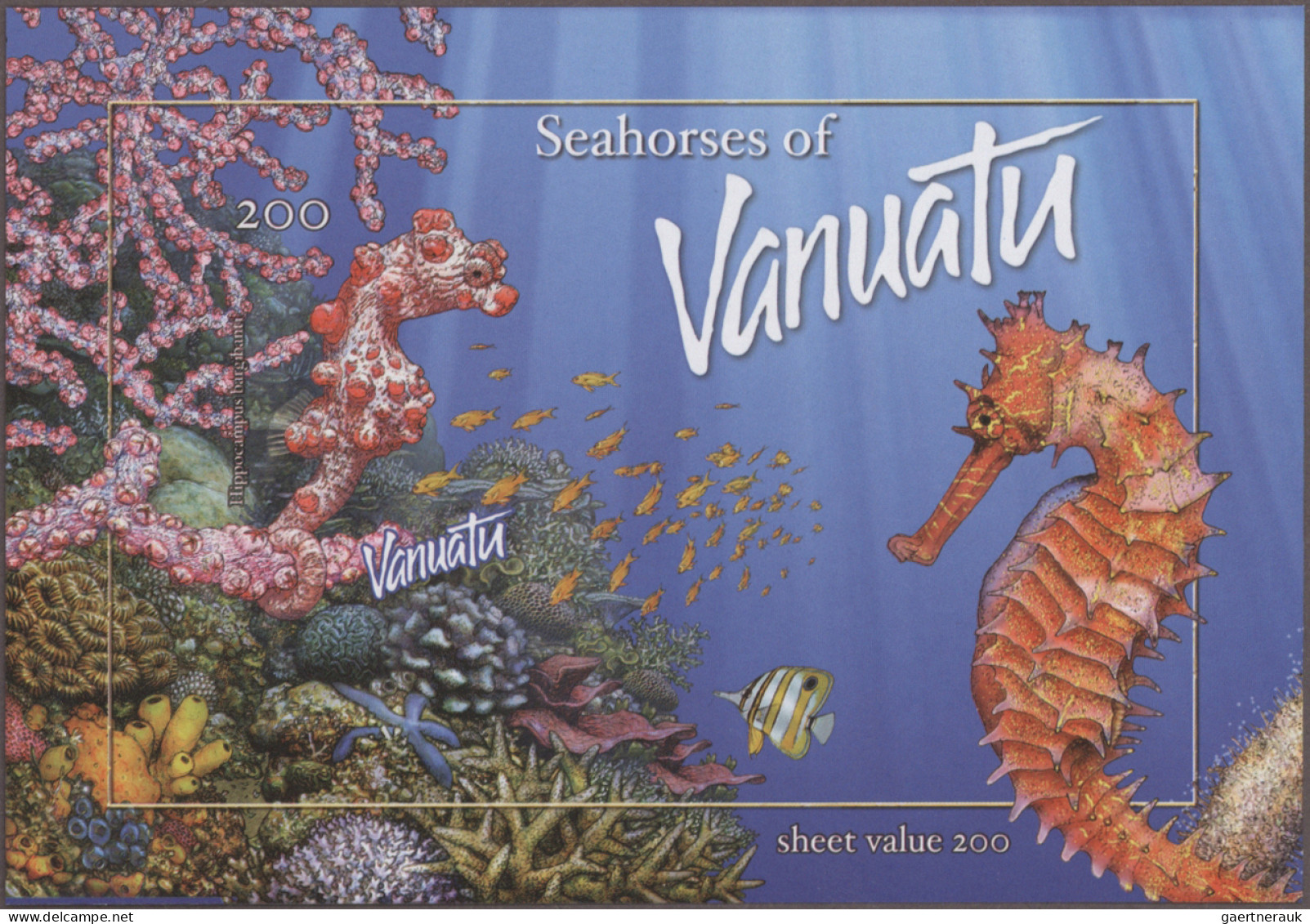 Vanuatu: 2002/2006. Collection Containing 625 IMPERFORATE Stamps And 17 IMPERFOR - Vanuatu (1980-...)