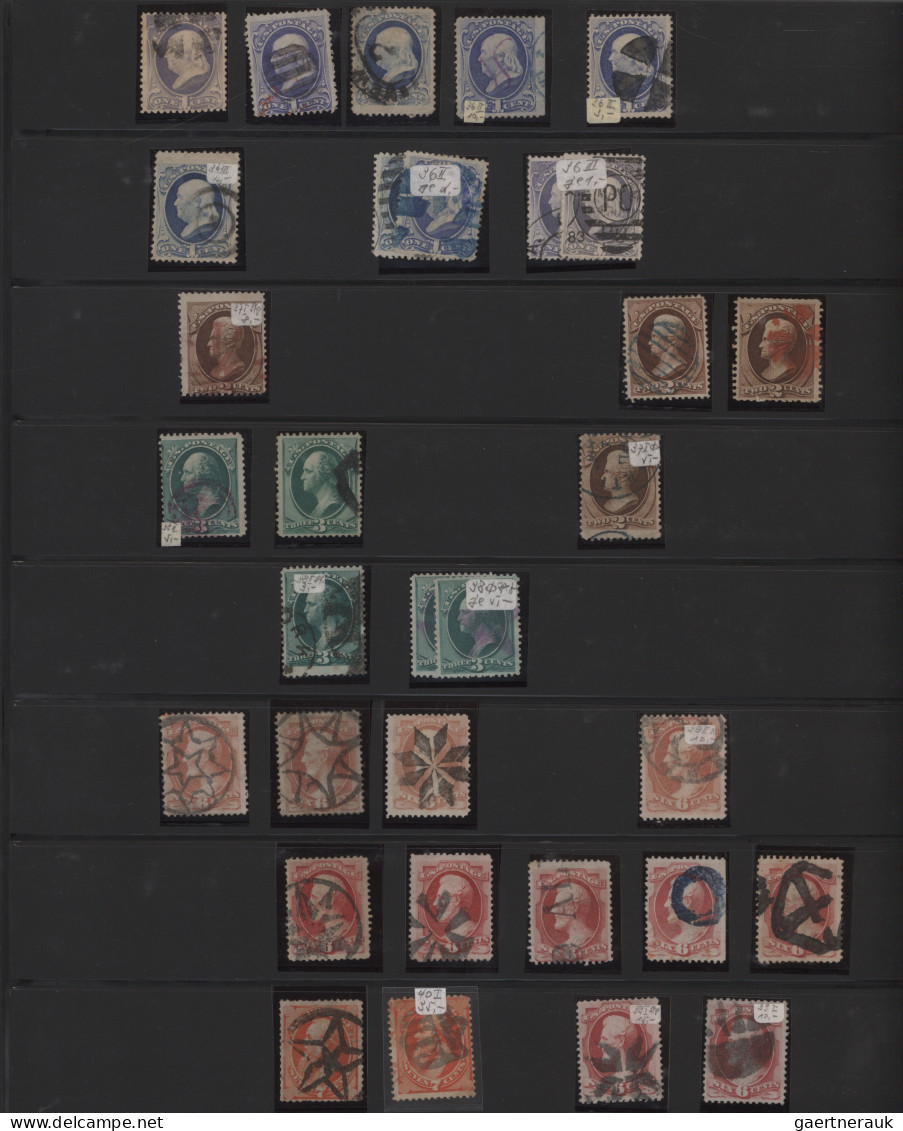 United States: 1851/1920's: Collection Of More Than 500 Used Stamps And 14 Cover - Briefe U. Dokumente