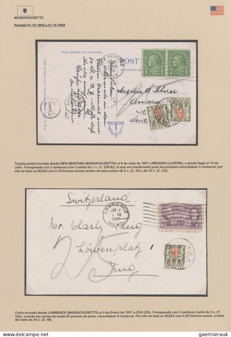 United States: 1900/1939 (ca.), Collection Of Apprx. 280 Covers/cards All Sent T - Storia Postale