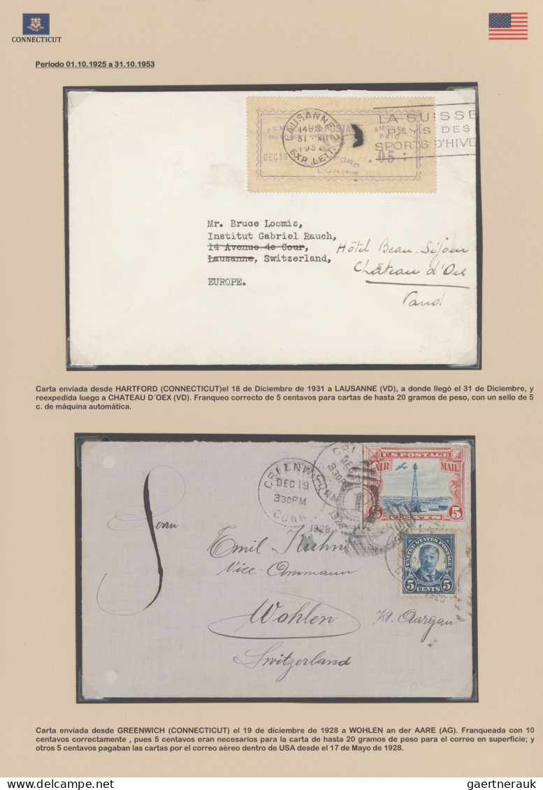 United States: 1900/1939 (ca.), Collection Of Apprx. 280 Covers/cards All Sent T - Briefe U. Dokumente