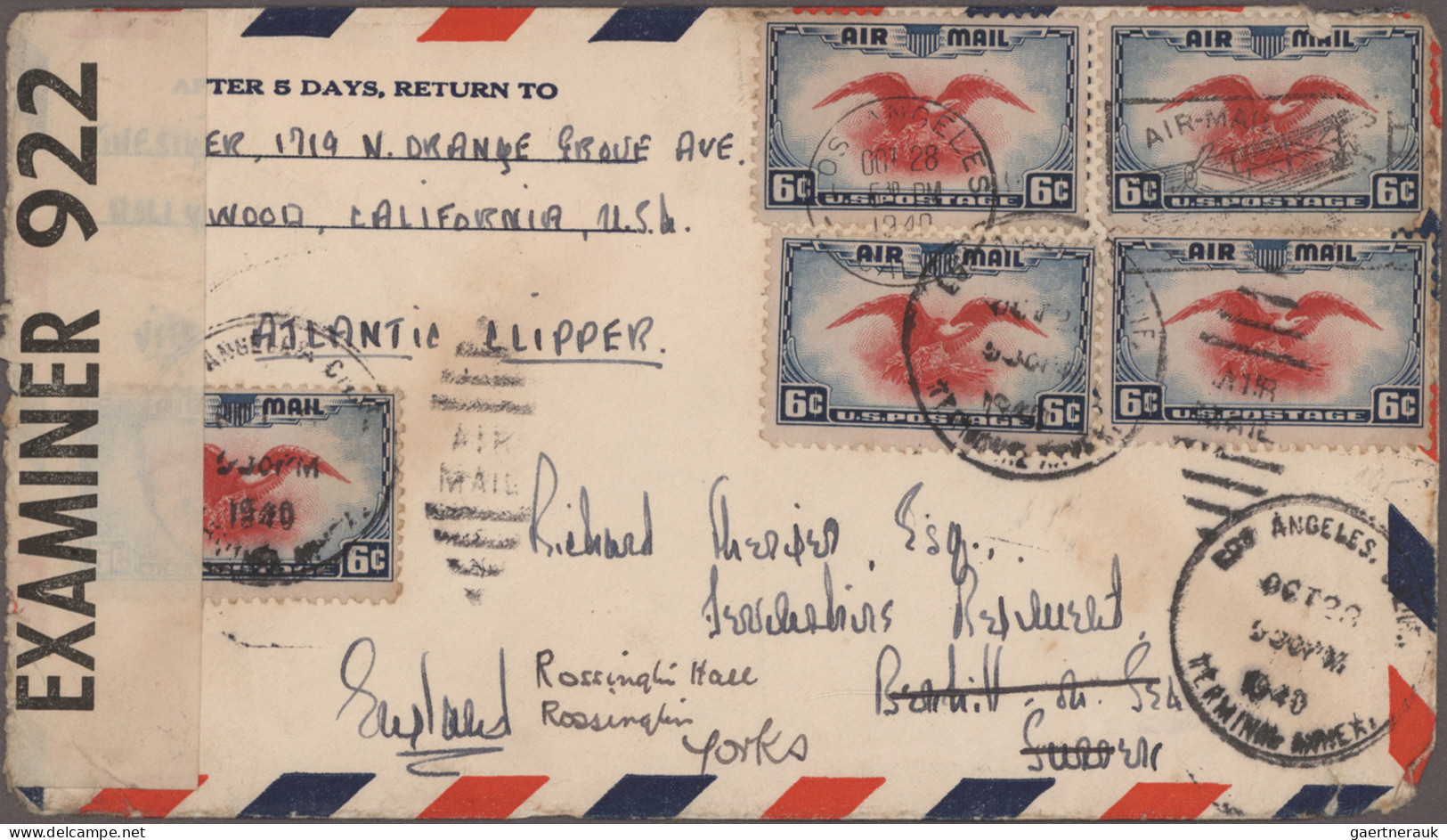 United States: 1929/1990 (ca.), AIRMAIL, collection of apprx. 164 covers, compri