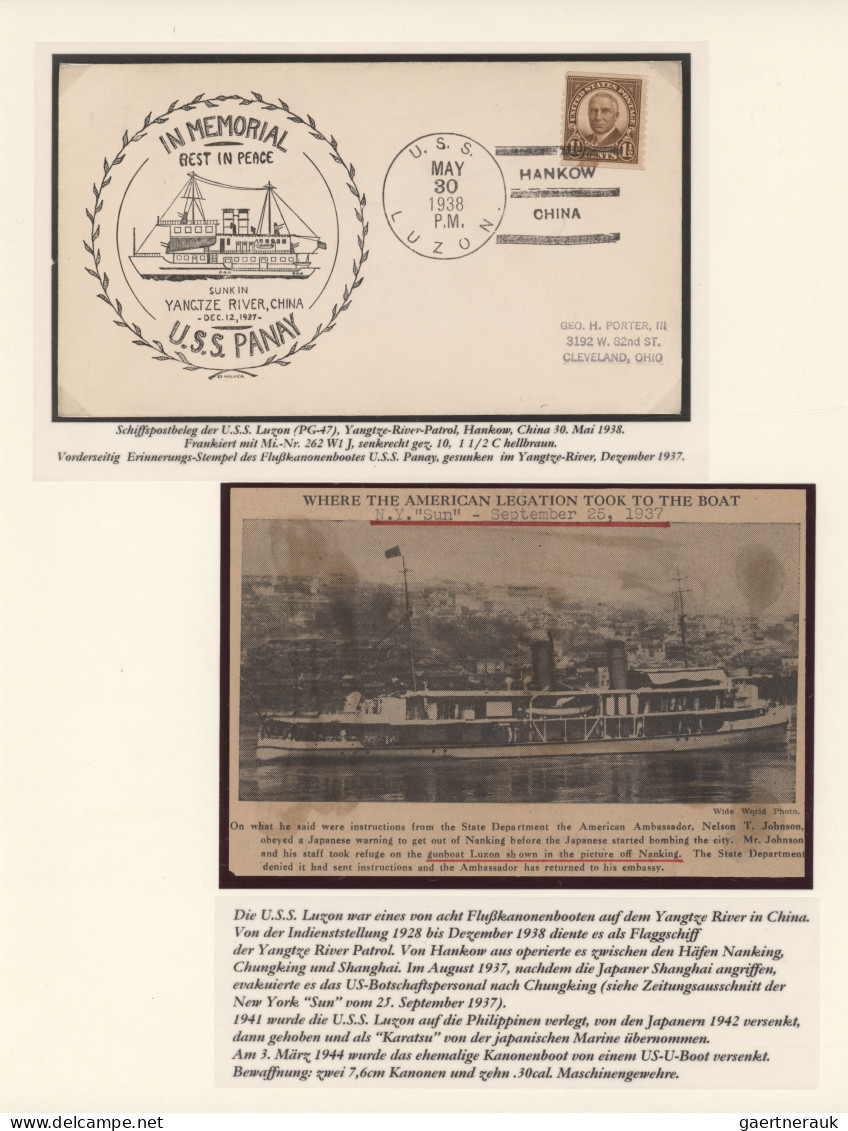 United States Of America - Post In China: 1900/1940 (ca) , Interesting Exhibit O - Chine (Shanghai)