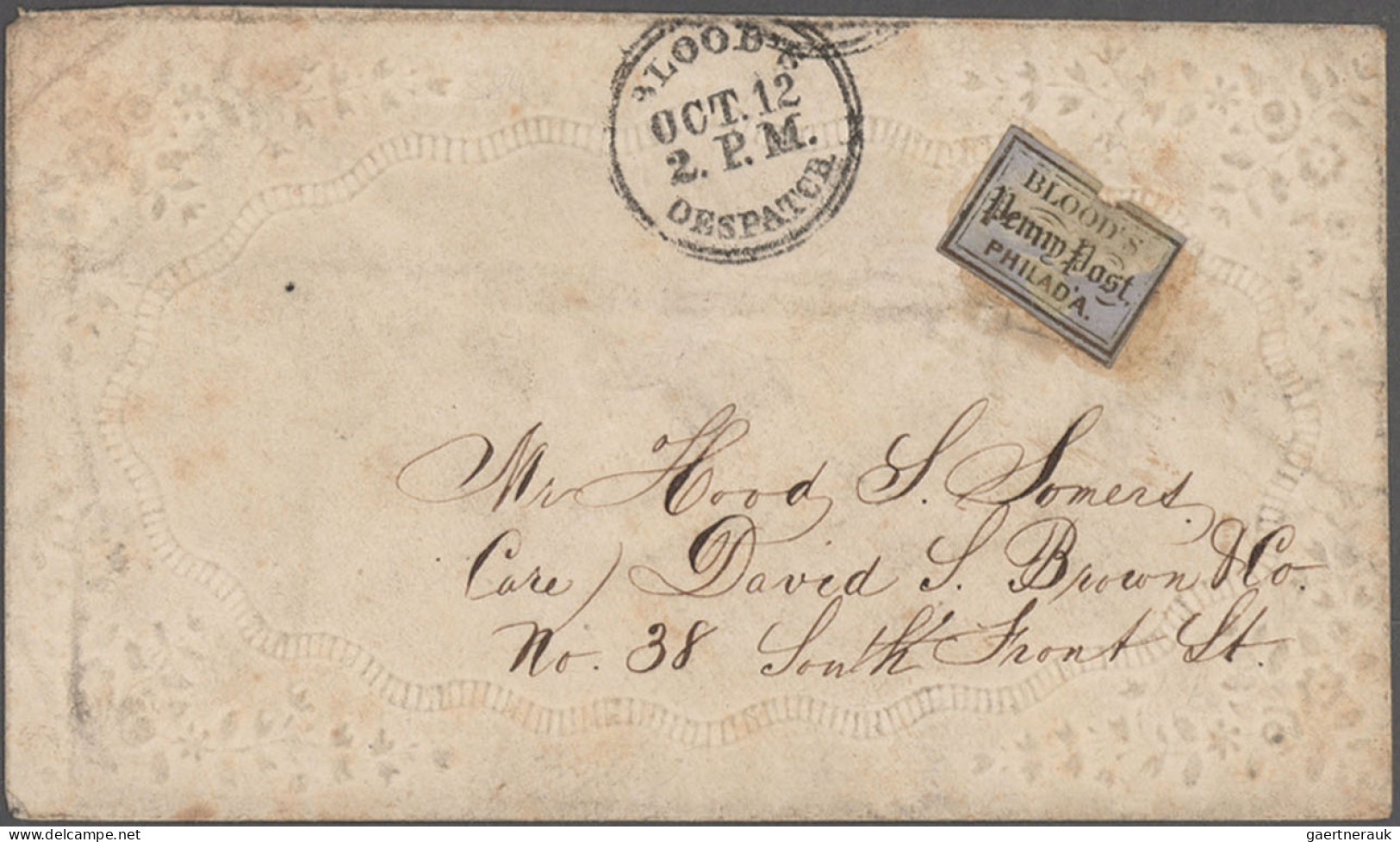 United States Of America: 1850/1880 (ca.), Blood's Philadelphia And Boyd's New Y - Locals & Carriers