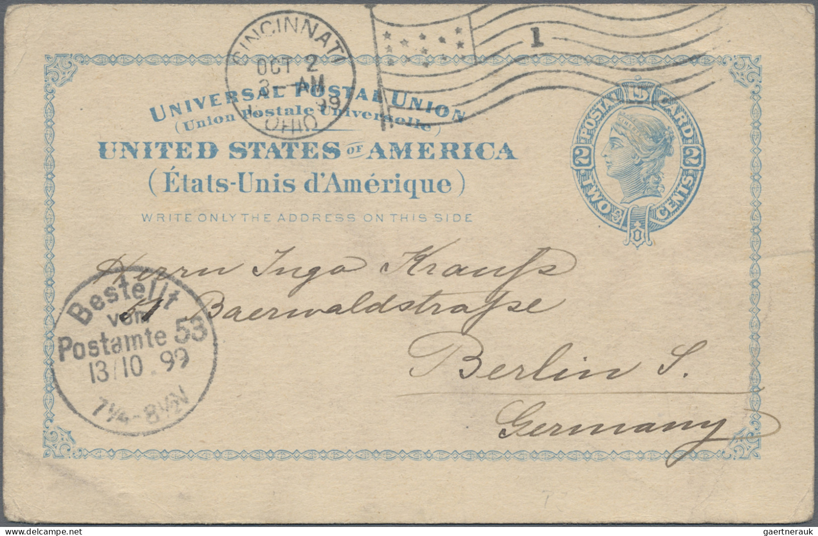 United States - Postal Stationary: 1880/1917, Assortment Of 61 Commercially Used - Autres & Non Classés