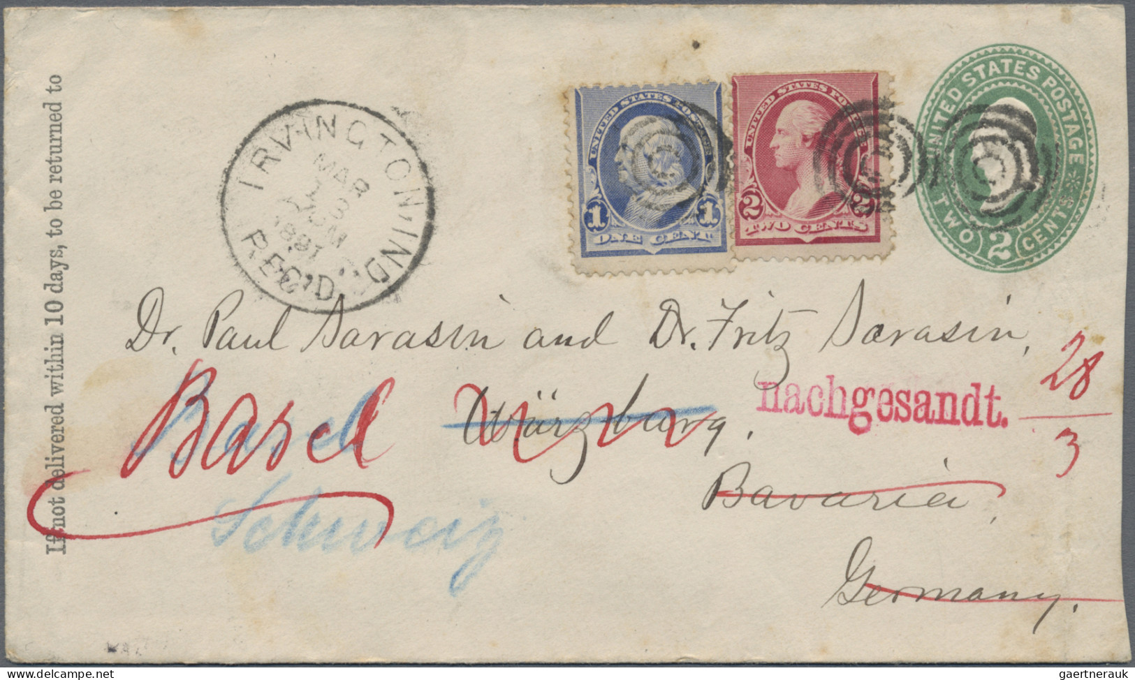 United States - Postal Stationary: 1894/1908, Assortment Of 49 Uprated Stationer - Autres & Non Classés