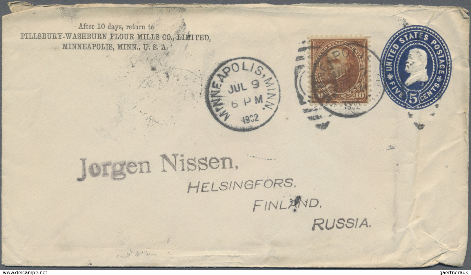 United States - Postal Stationary: 1894/1908, Assortment Of 49 Uprated Stationer - Sonstige & Ohne Zuordnung