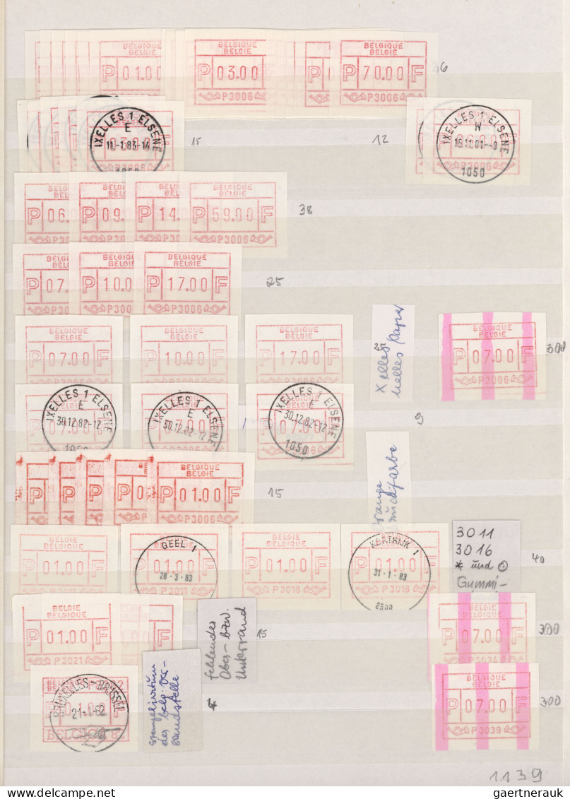 World Wide: 1979/1983 (ca.), Machine Labels/Self Vending Stamps/Postage Meters, - Collections (without Album)