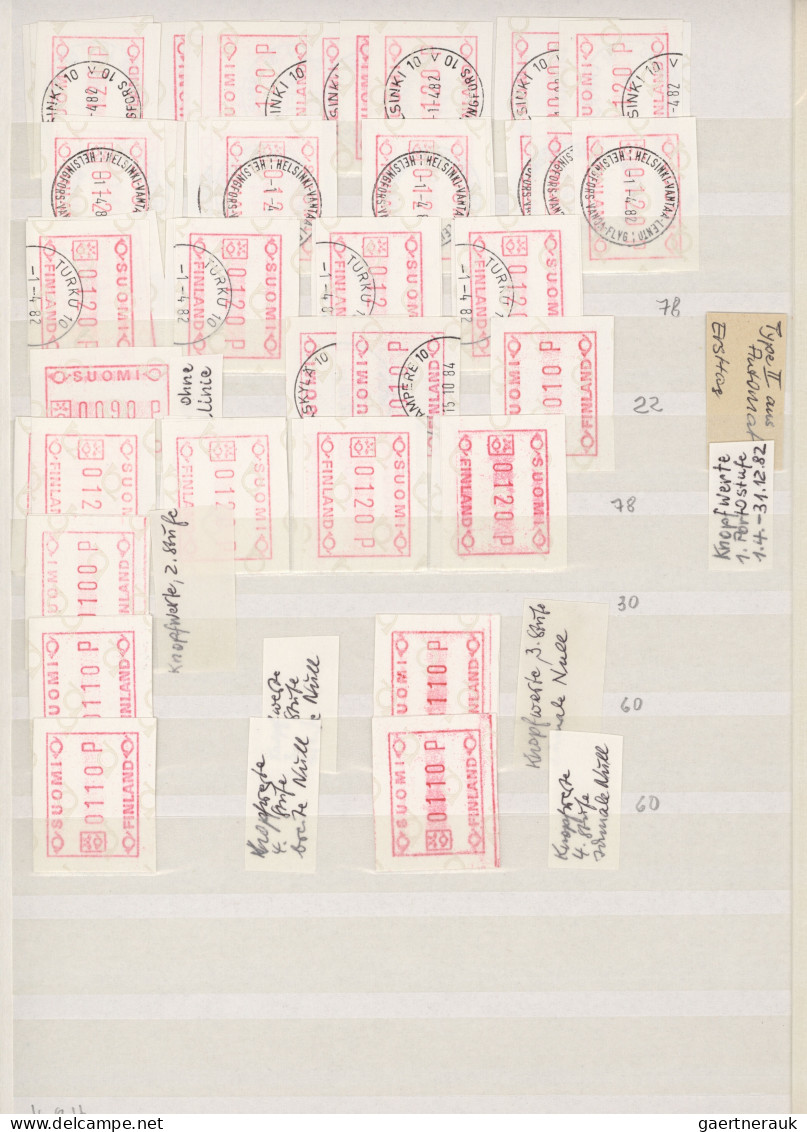 World Wide: 1979/1983 (ca.), Machine Labels/Self Vending Stamps/Postage Meters,