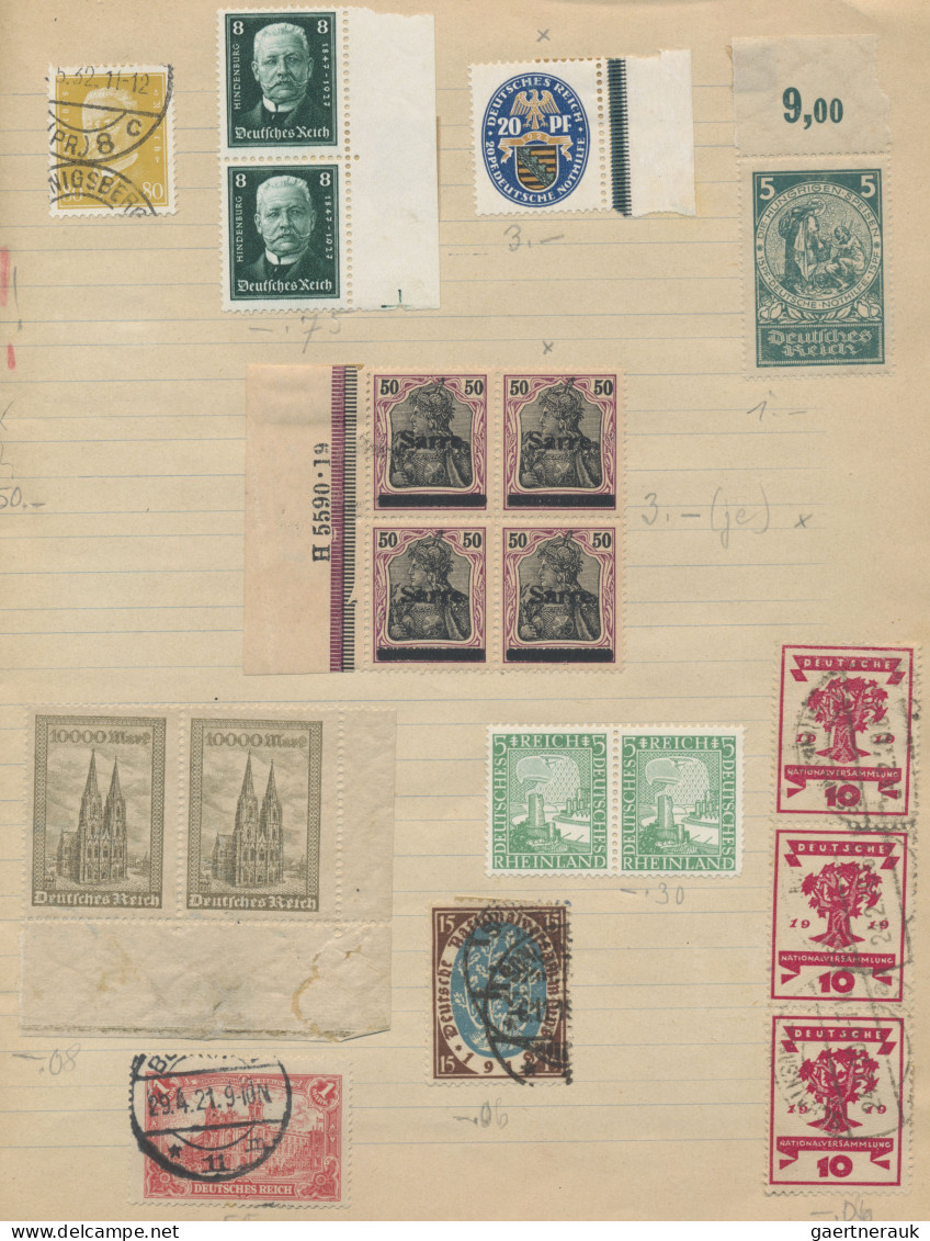 World Wide: 1855/1930 (ca.), Approval Book Comprising A Selection Of Apprx. 470 - Verzamelingen (zonder Album)