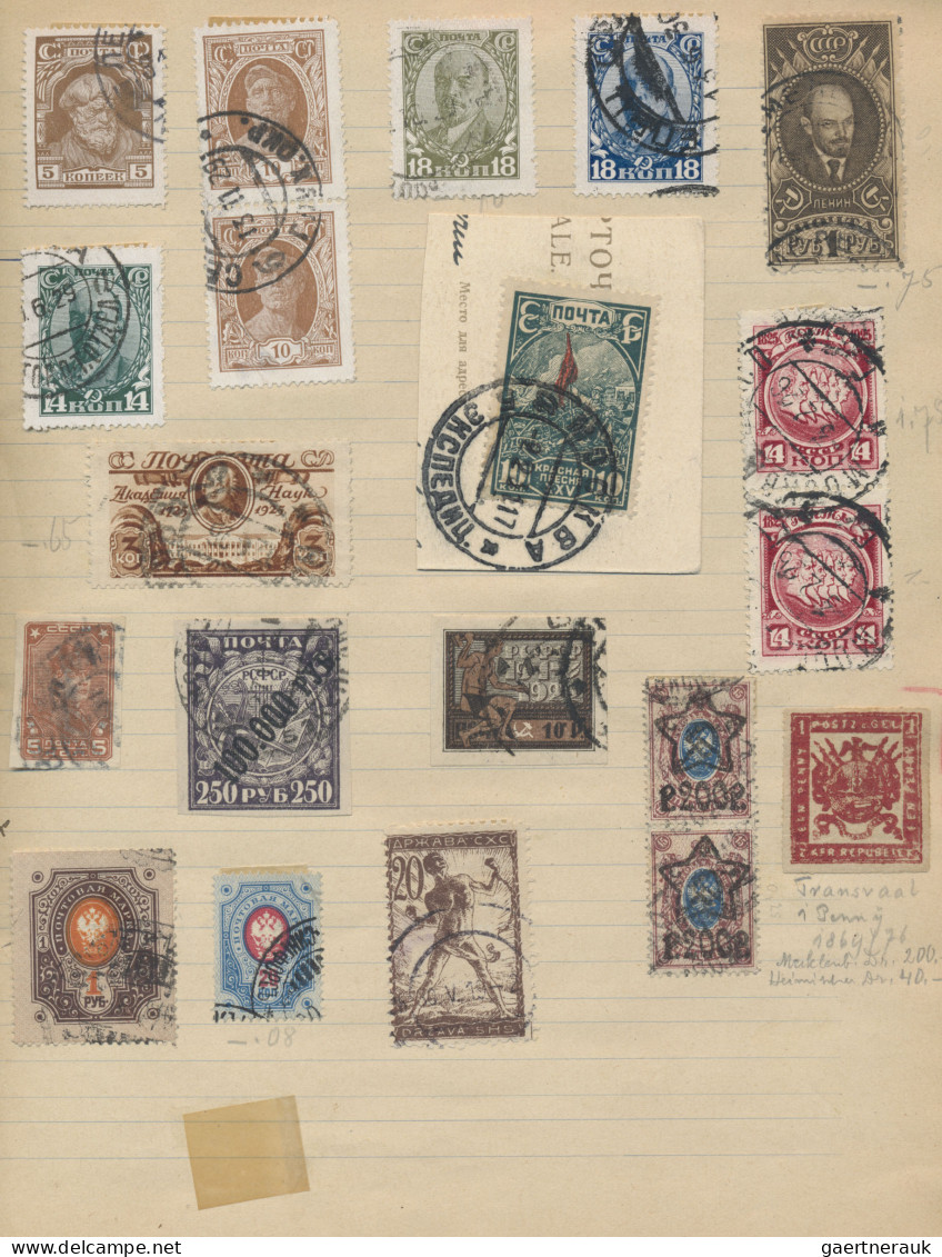 World Wide: 1855/1930 (ca.), Approval Book Comprising A Selection Of Apprx. 470 - Sammlungen (ohne Album)