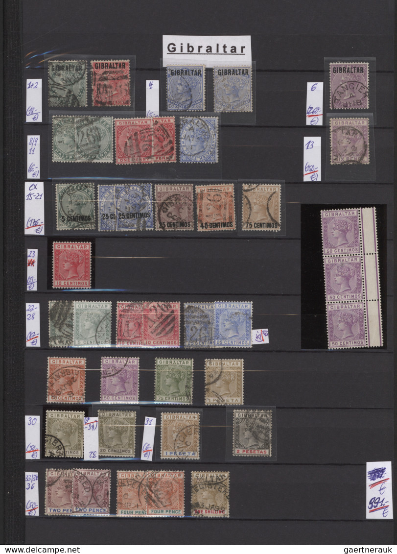 World Wide: 1863/1996 Ca., Interesting Lot With Collections Of Small Countries I - Verzamelingen (zonder Album)