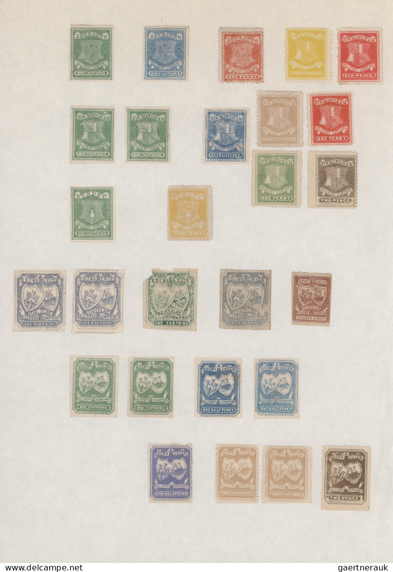 World Wide: 1860/1990 (ca.), Comprehensive Collection Of Local Mail Stamps, Priv - Verzamelingen (zonder Album)