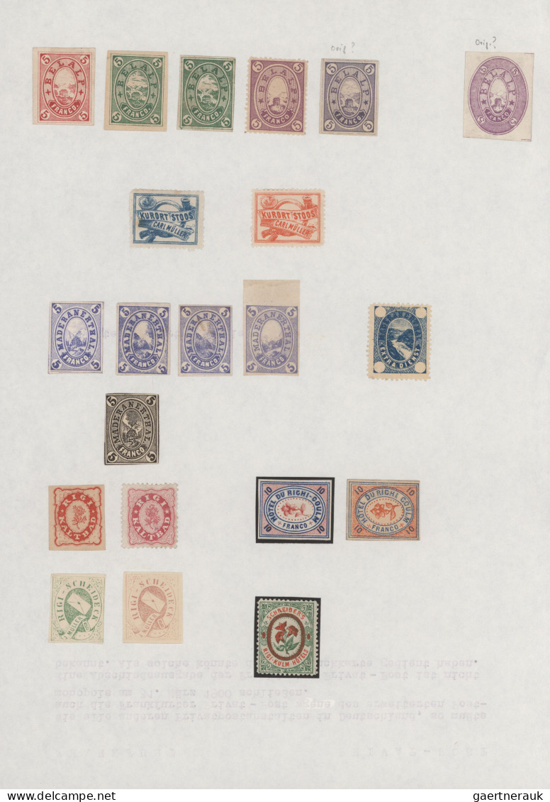 World Wide: 1860/1990 (ca.), Comprehensive Collection Of Local Mail Stamps, Priv - Collezioni (senza Album)