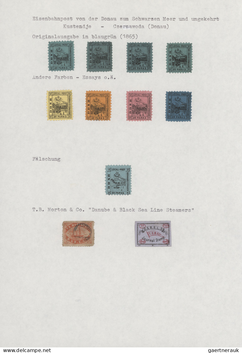 World Wide: 1860/1990 (ca.), comprehensive collection of local mail stamps, priv