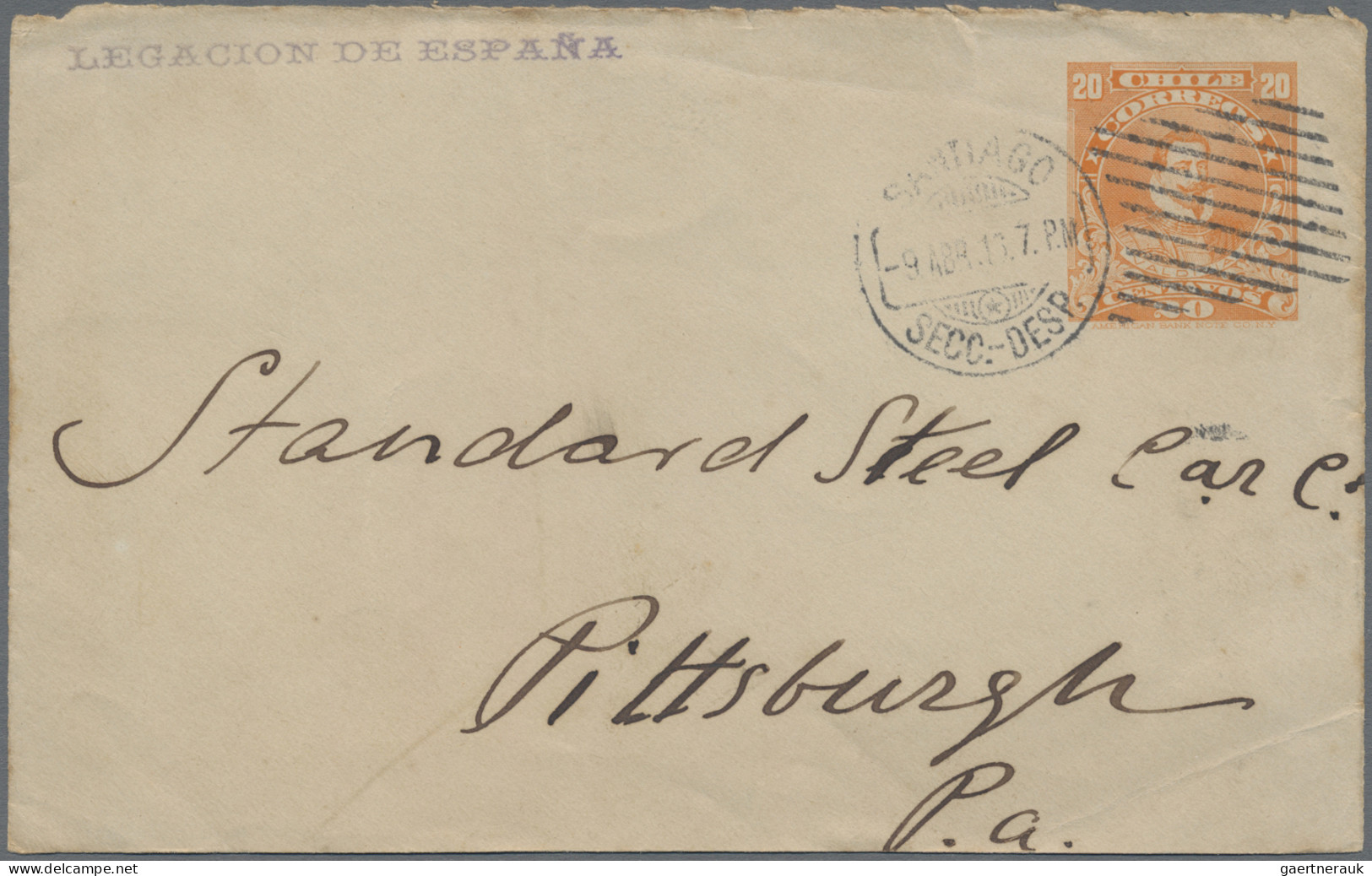 World Wide: 1860's-1940's Ca.: 43 Covers, Postcards, Postal Stationery And Pictu - Collections (without Album)