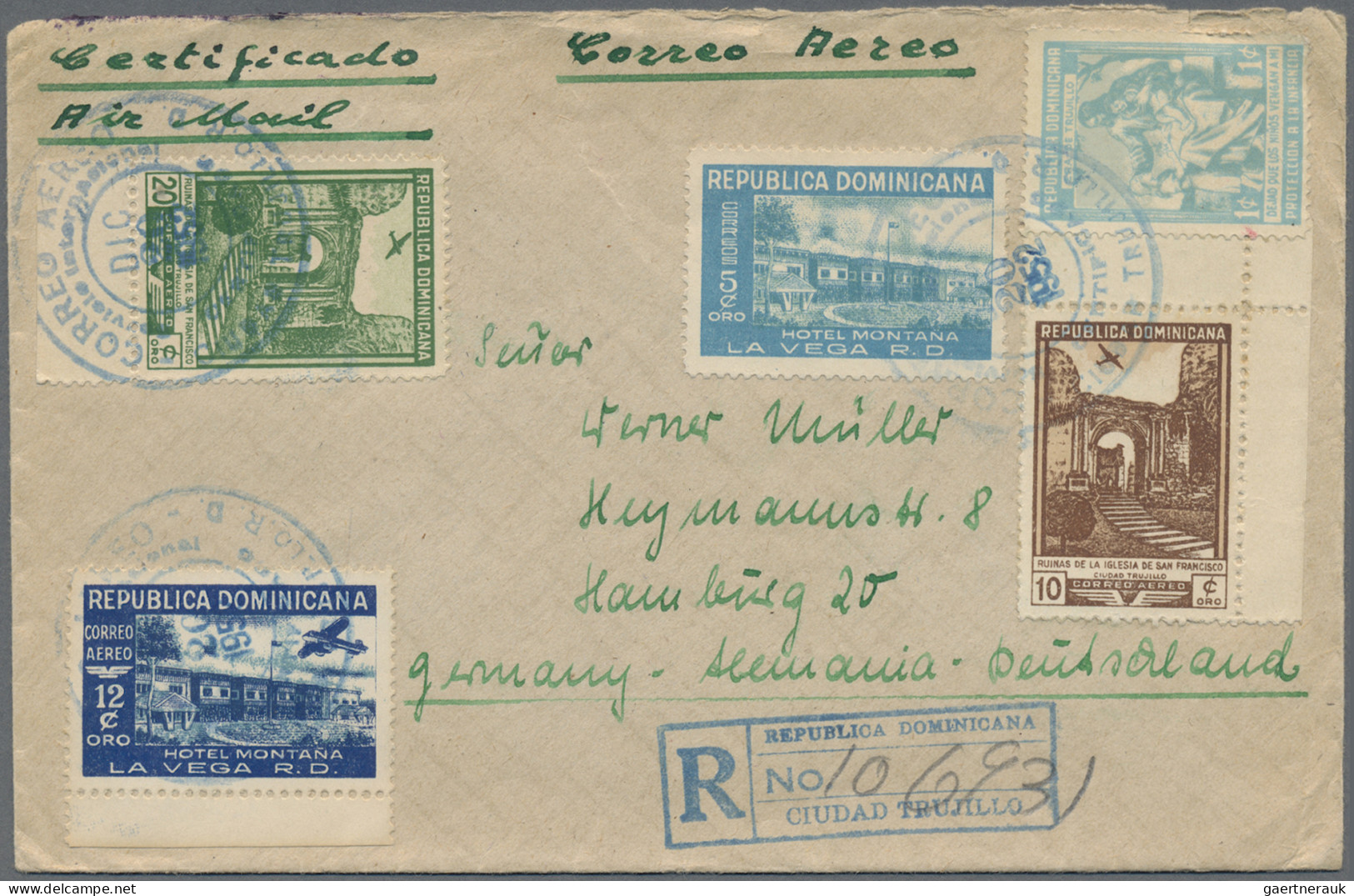 Oversea: 1930/1980 (ca.), balance of apprx. 320 covers/cards, comprising e.g. Am