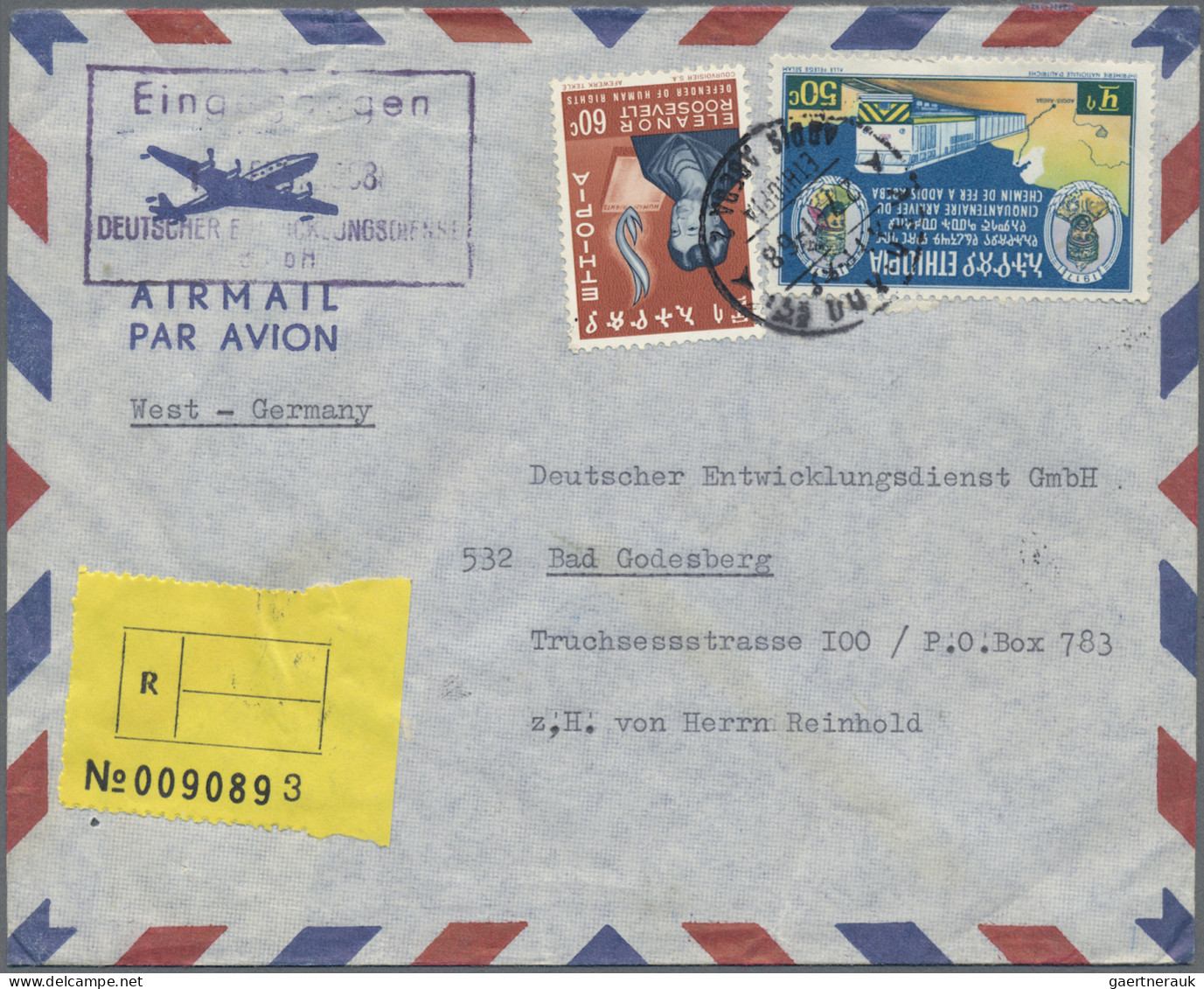 Oversea: 1930/1980 (ca.), balance of apprx. 320 covers/cards, comprising e.g. Am