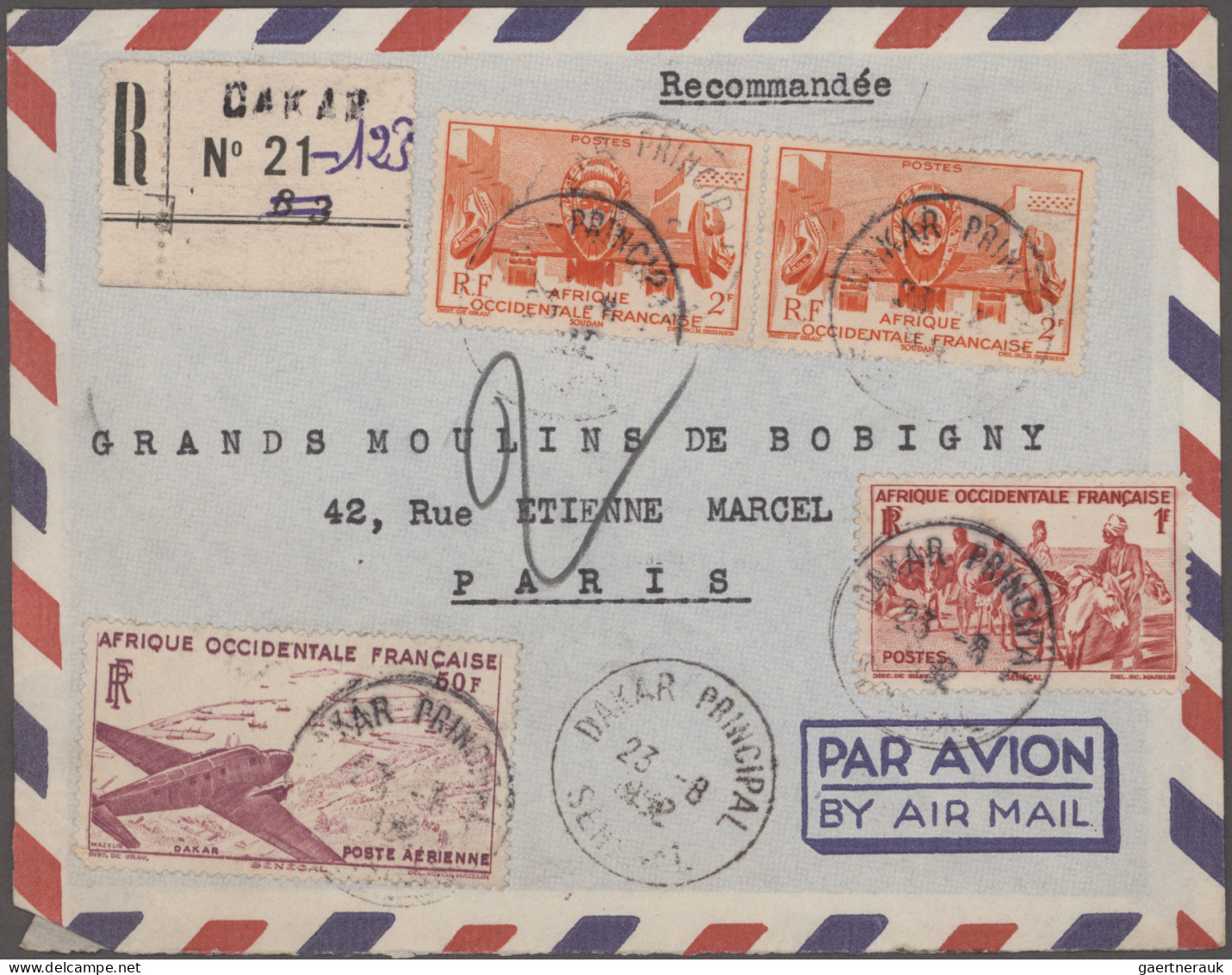 Oversea: 1870/1970 (ca.), Balance Of Apprx. 160 Covers/cards, Comprising E.g. Fr - Autres & Non Classés