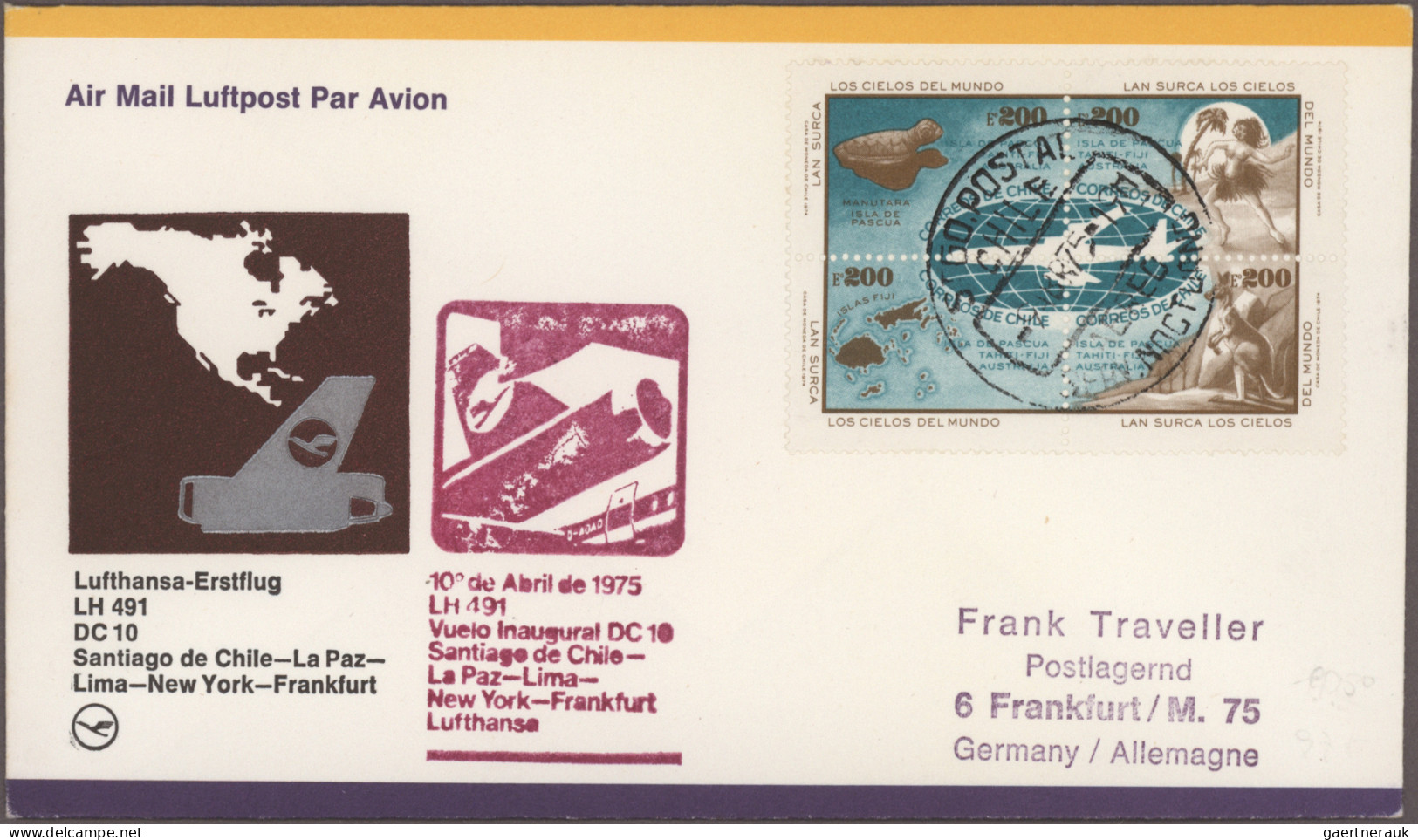 Americas: 1973/1989, Balance Of Apprx. 188 FIRST FLIGHT Covers/cards, All Americ - Altri - America