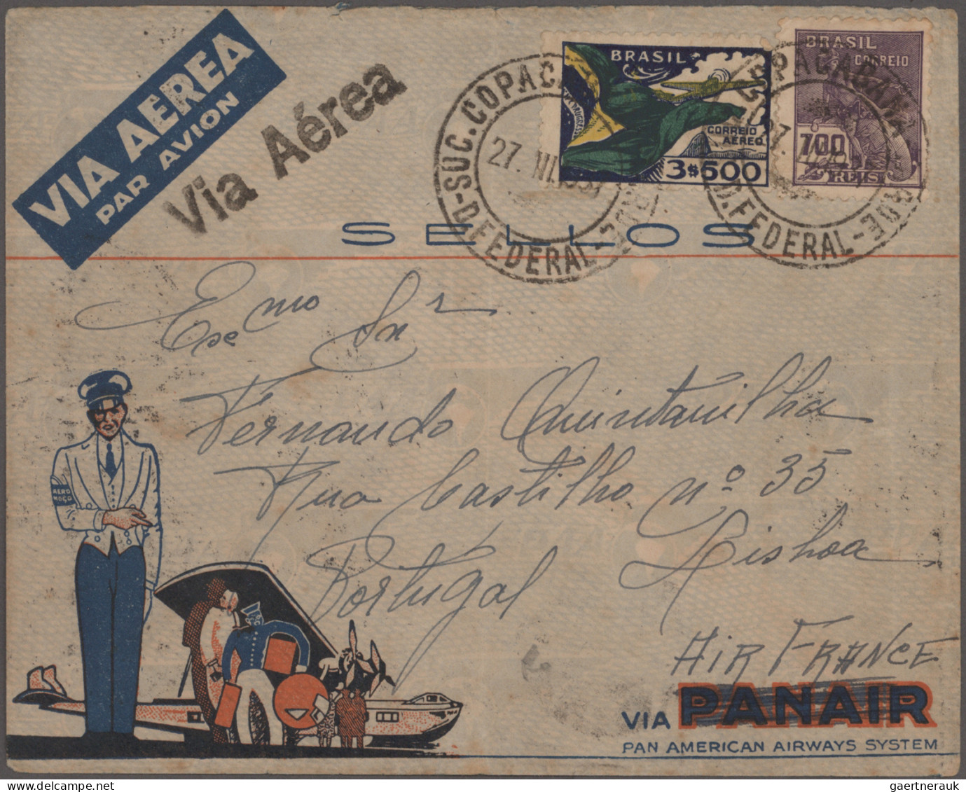 Americas: 1907-1939: Eight Covers And (picture) Postcards To Portugal Or Azores, - Altri - America