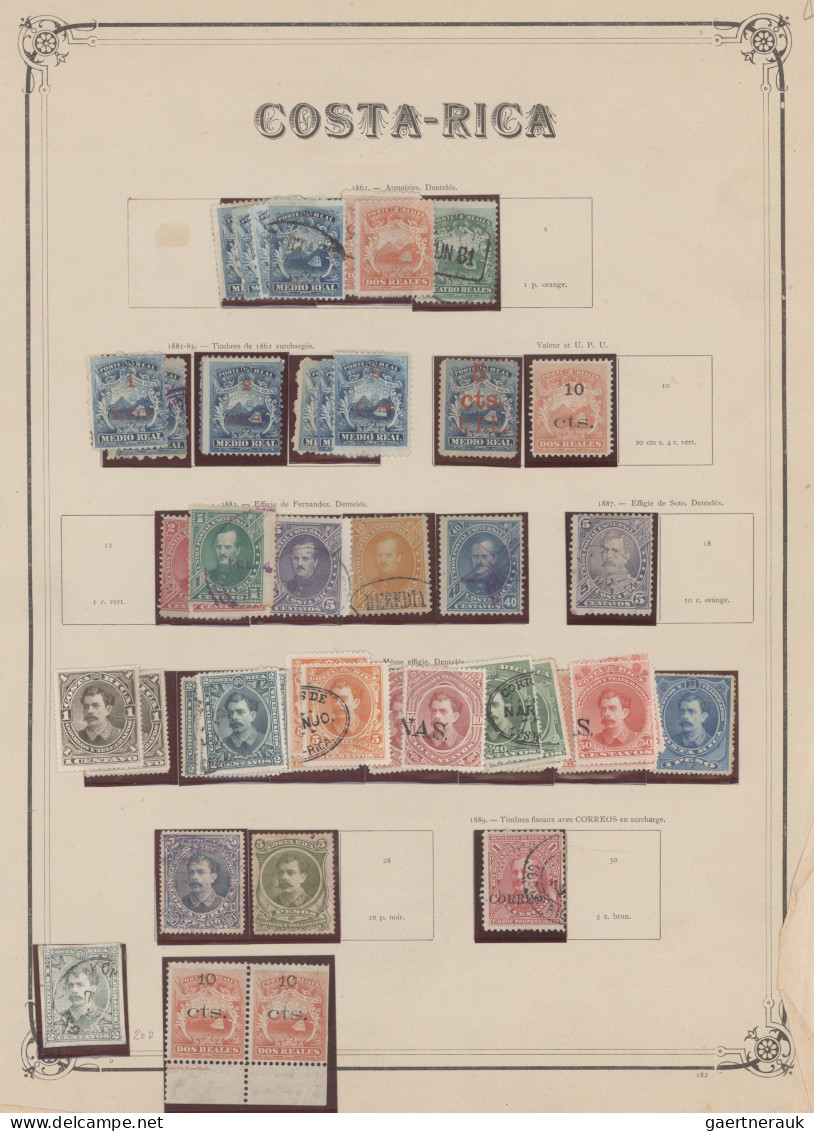 Central And South America: 1860/1930 (ca.), Central America, Mainly Unused Colle - Autres - Amérique