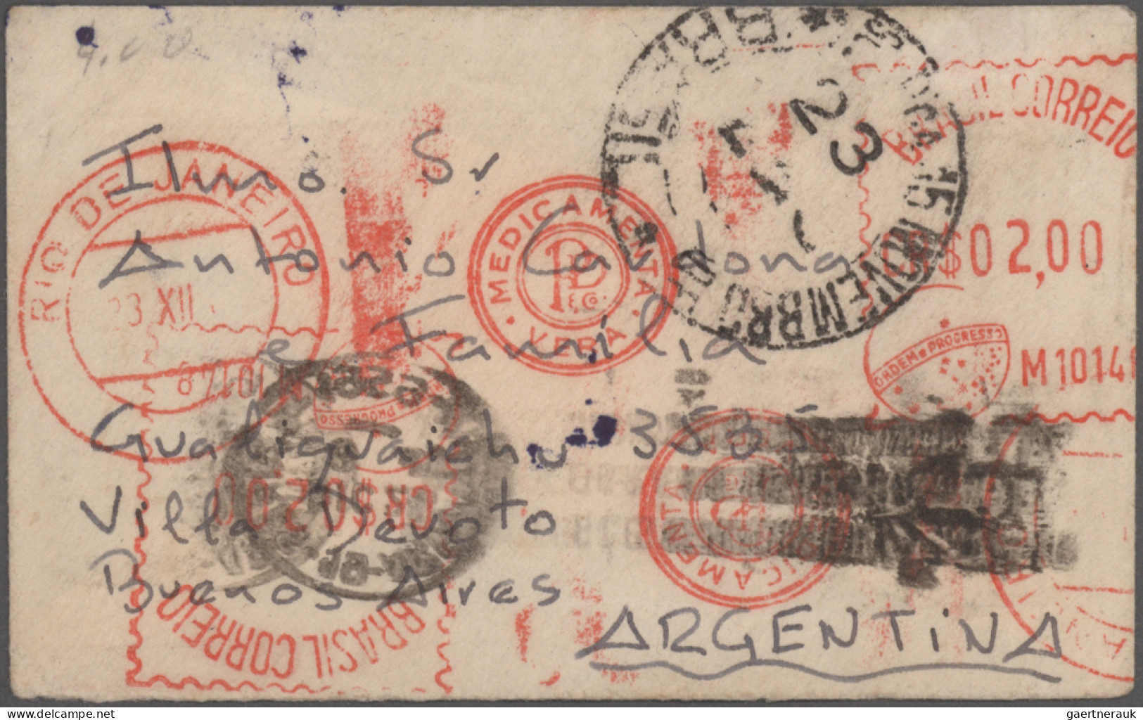 Central And South America: 1835/1950 (ca.), Balance Of Apprx. 150 Covers/cards, - Autres - Amérique