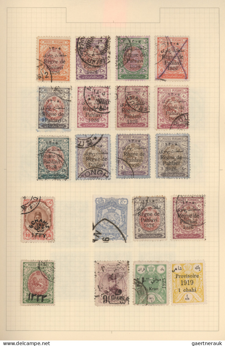 Asia: 1870/1970 (ca.), Used And Mint Collection In Three Binders On Album Pages, - Otros - Asia