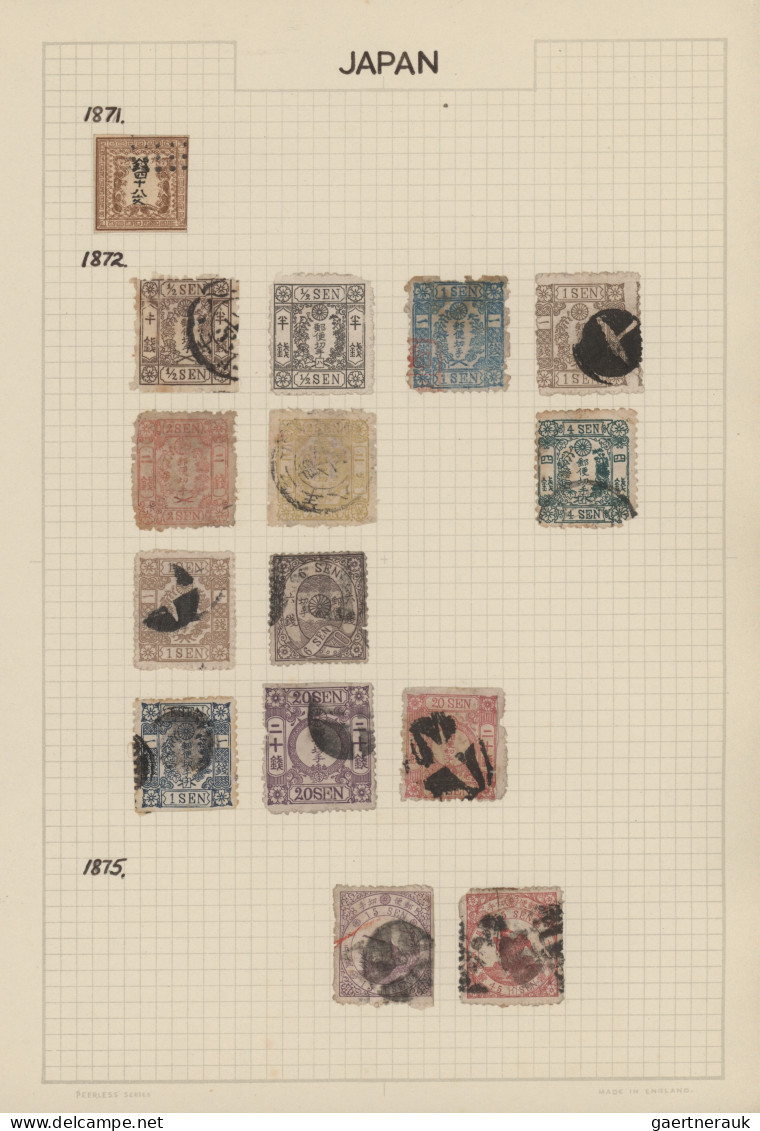 Asia: 1870/1970 (ca.), used and mint collection in three binders on album pages,