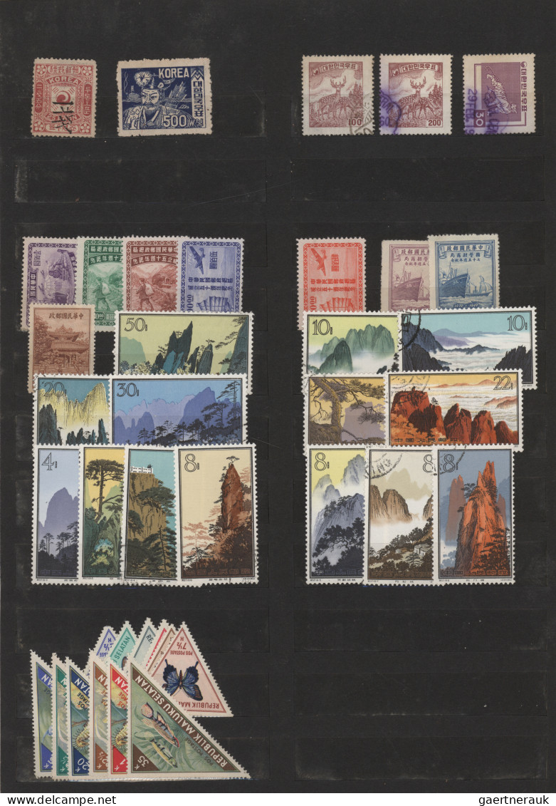 Asia: 1910/2000 (ca.), Mint And Used Balance In Three Stock Books/loose Stock Pa - Autres - Asie